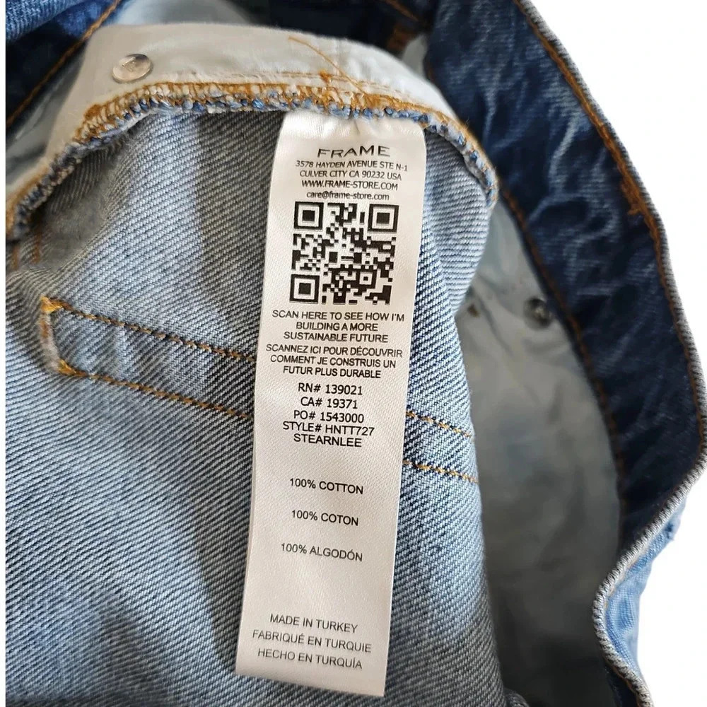 FRAME Le High N Tight Tapered Denim Jeans Stearnlee Size 30 NWT - Picture 11 of 13